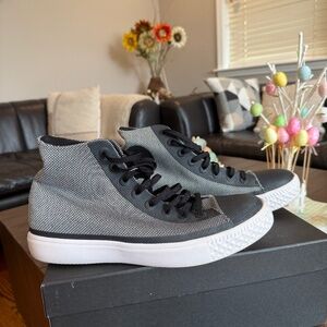 SOLD Grey and black Converse All Star trainers